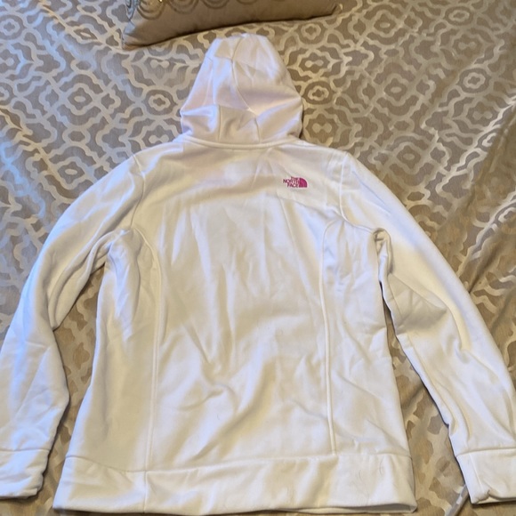 White and pink North Face sweatshirt - Picture 3 of 7